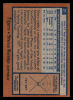 1978 Topps #21 Steve Kemp Near Mint+  ID: 518614