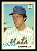 1978 Topps #25 Jon Matlack Near Mint  ID: 518628