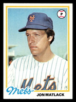 1978 Topps #25 Jon Matlack Near Mint  ID: 518629
