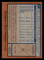 1978 Topps #41 Burt Hooton Ex-Mint 