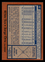 1978 Topps #42 Jorge Orta Near Mint  ID: 518692