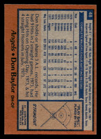 1978 Topps #48 Don Baylor Near Mint  ID: 518716