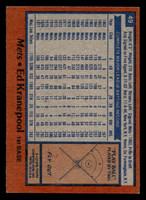 1978 Topps #49 Ed Kranepool Ex-Mint  ID: 518720