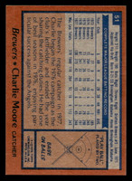 1978 Topps #51 Charlie Moore DP Near Mint  ID: 518731