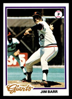 1978 Topps #62 Jim Barr Near Mint  ID: 518773