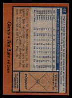 1978 Topps #62 Jim Barr Near Mint  ID: 518773