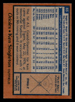 1978 Topps #65 Ken Singleton Ex-Mint 