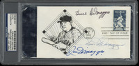 JOE DIMAGGIO VINCE DOM FIRST DAY COVER FDC SIGNED AUTO PSA DNA AUTHENTIC ID: 518818