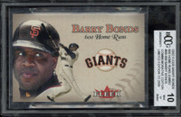 2002 Fleer 600 Home Runs Jumbo Barry Bonds Giants BCCG 10 Mint 87/2500