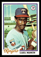 1978 Topps #67 Claudell Washington Near Mint+ 