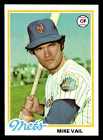 1978 Topps #69 Mike Vail Near Mint  ID: 518861