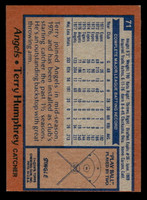 1978 Topps #71 Terry Humphrey Ex-Mint 