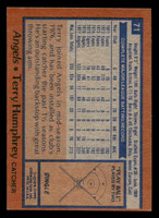 1978 Topps #71 Terry Humphrey Near Mint  ID: 518869
