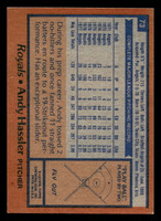 1978 Topps #73 Andy Hassler Near Mint  ID: 518875