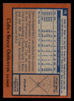 1978 Topps #76 Steve Ontiveros Near Mint  ID: 518887