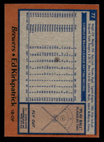 1978 Topps #77 Ed Kirkpatrick Near Mint  ID: 518892
