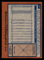 1978 Topps #77 Ed Kirkpatrick Near Mint  ID: 518893