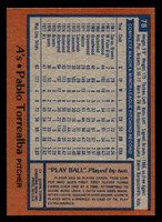 1978 Topps #78 Pablo Torrealba Near Mint+  ID: 518896