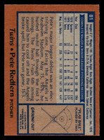 1978 Topps #81 Pete Redfern Near Mint  ID: 518913