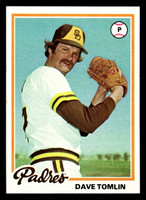 1978 Topps #86 Dave Tomlin Near Mint+  ID: 518933