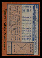 1978 Topps #92 Adrian Devine Near Mint+  ID: 518959