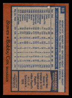 1978 Topps #93 Bobby Cox DP Ex-Mint  ID: 518960