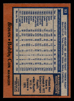 1978 Topps #93 Bobby Cox DP Near Mint  ID: 518961