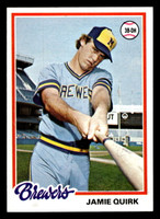 1978 Topps #95 Jamie Quirk Near Mint  ID: 518970