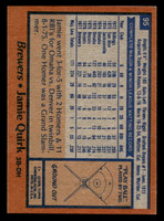 1978 Topps #95 Jamie Quirk Near Mint  ID: 518970