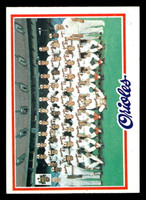 1978 Topps #96 Orioles Team Near Mint 