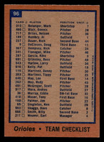 1978 Topps #96 Orioles Team Near Mint 