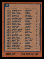 1978 Topps #96 Orioles Team Ex-Mint  ID: 518973