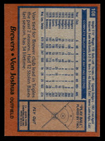 1978 Topps #108 Von Joshua Near Mint  ID: 519021