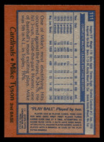 1978 Topps #111 Mike Tyson Near Mint  ID: 519032