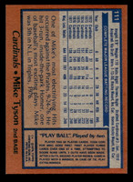 1978 Topps #111 Mike Tyson Near Mint+  ID: 519035