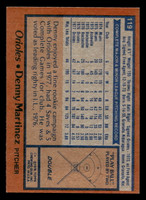 1978 Topps #119 Dennis Martinez Near Mint+  ID: 519067