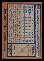 1978 Topps #121 Alvis Woods Near Mint  ID: 519075