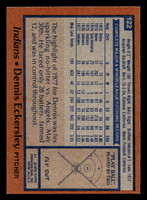 1978 Topps #122 Dennis Eckersley Near Mint  ID: 519079