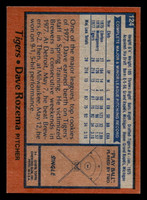 1978 Topps #124 Dave Rozema Near Mint+ RC Rookie  ID: 519085