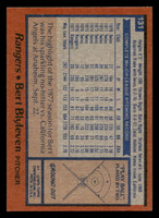 1978 Topps #131 Bert Blyleven Ex-Mint 