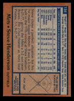 1978 Topps #134 Steve Henderson Near Mint RC Rookie  ID: 519125