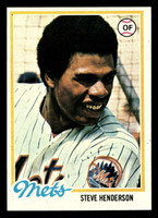 1978 Topps #134 Steve Henderson Near Mint RC Rookie  ID: 519127