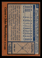 1978 Topps #142 John Montefusco Near Mint+  ID: 519158