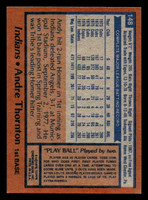 1978 Topps #148 Andre Thornton Near Mint  ID: 519181