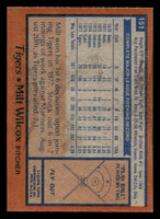 1978 Topps #151 Milt Wilcox Near Mint  ID: 519193