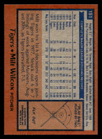 1978 Topps #151 Milt Wilcox Near Mint  ID: 519196