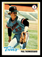 1978 Topps #162 Paul Thormodsgard Ex-Mint RC Rookie 