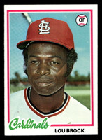 1978 Topps #170 Lou Brock Excellent+  ID: 519272