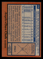 1978 Topps #178 Dave Chalk Ex-Mint  ID: 519298