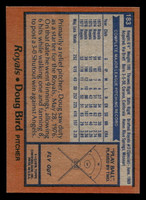1978 Topps #183 Doug Bird Near Mint  ID: 519318